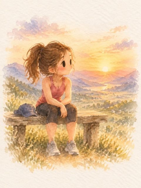 The same scene in the style Watercolor figure